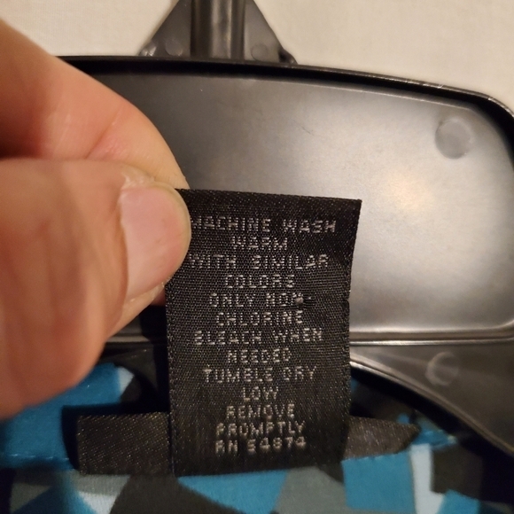 THE LIMITED Women's Teal Green Patterned Blouse Size M - Picture 4 of 5